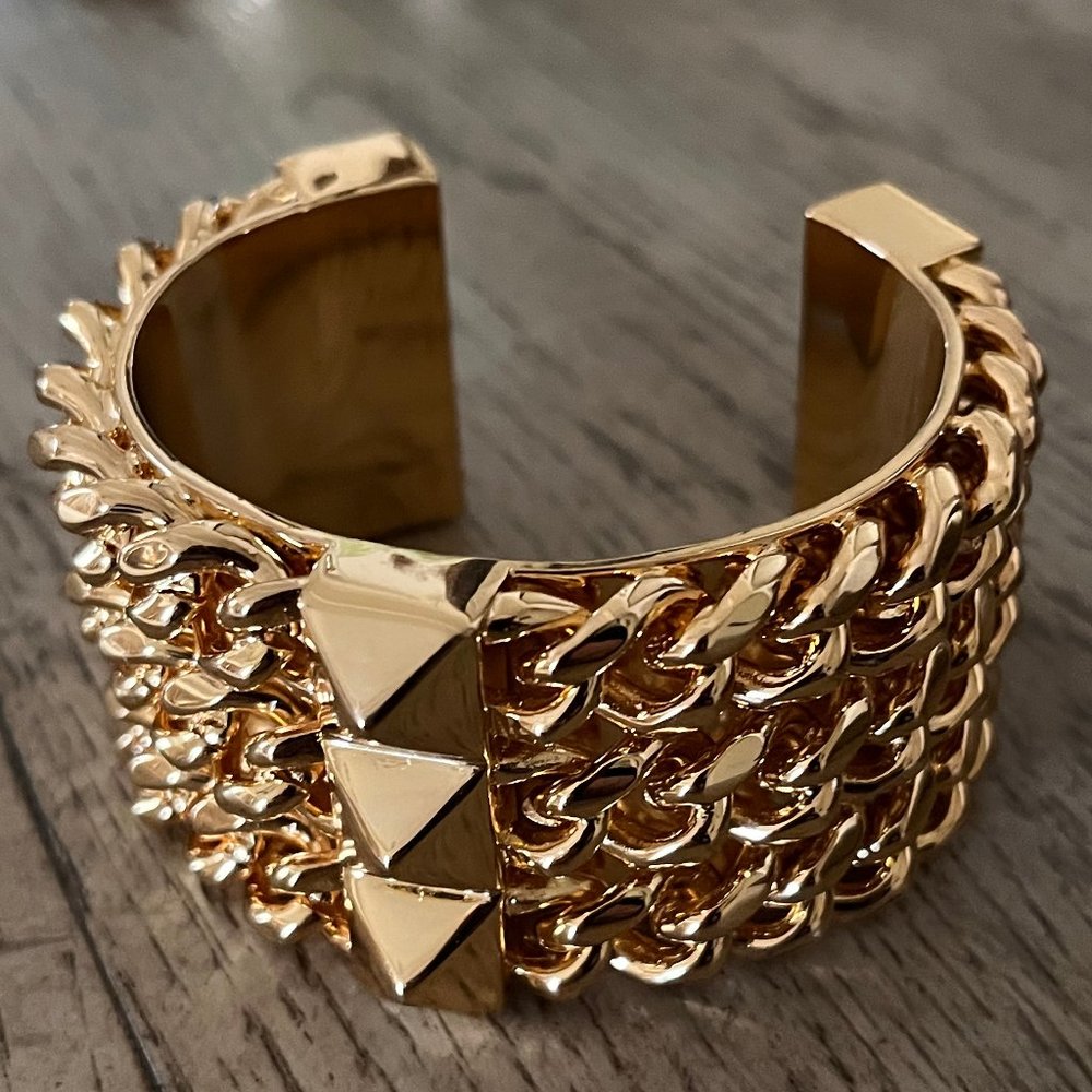 Fallon Triple Pyramid Wide Cuff